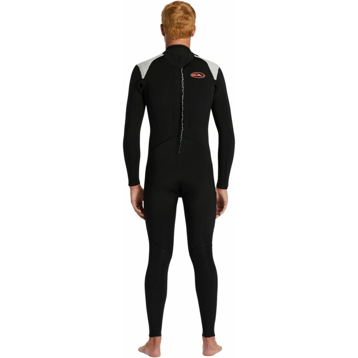 2024 Quiksilver Mens Everyday Saturn 4/3mm Back Zip Wetsuit EQYW103195 - Black / Lunar Rock